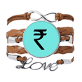 thumbnail image 1 of Currency Symbol Rs Re INR Bracelet Chain Rope Ornament Wristband, 1 of 3