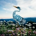 thumbnail image 6 of 36 Inch Blue Heron Garden Statues, Crane Statue for Garden Decor, Metal Yard Art Heron Garden Statue, Standing Garden Sculptures & Statues for Yard Decorations Outdoor, 1Pc, 6 of 7