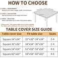 thumbnail image 2 of Square Fitted Tablecloth with Elastic Edge Design Table Cover Waterproof Stain-Resistant Wipeable Table Cloth for Kitchen Dining Picnic Patio Outdoor Party, 2 of 9