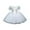 White, variant on qolati Baby Girl Flower Dress Elegant Embroidered Puffy Sleeve Lace Tulle Dress Cute Sparkly Mesh Pleated A-Line Party Princesses Dress