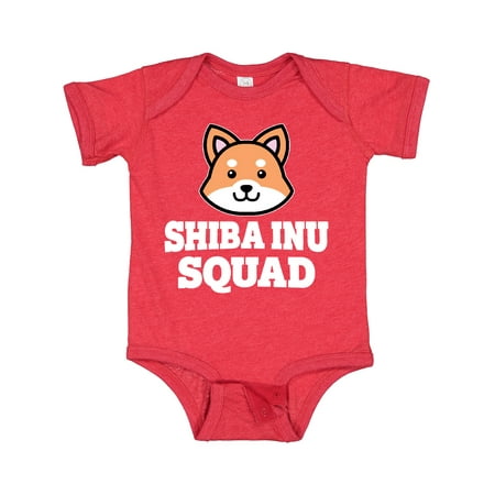 

Inktastic Dog Shiba Inu Squad Gift Baby Boy or Baby Girl Bodysuit