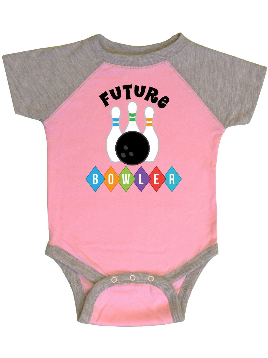 inktastic This Big Brother Loves Bowling Long Sleeve Creeper