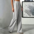 thumbnail image 6 of Straight Leg Dress Pants Women Casual Work Trousers Office Slacks for Women, 6 of 7