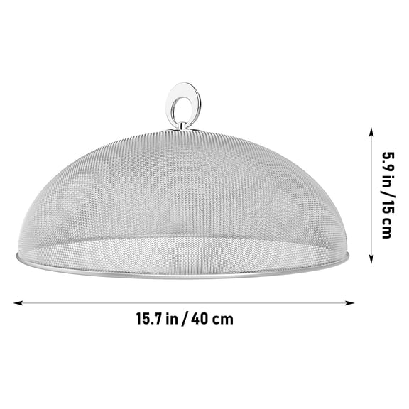 SOPOTUTU 1 Set Metal Mesh Food Cover Dome With Round Handle Design For Outdoor Food Protection