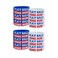 thumbnail image 1 of 24Pcs Baseball Silicone Rubber Bracelets Baseball Bracelet PLAY BALL HOME RUN Bracelet for Baseball Theme Party, 1 of 6