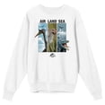 thumbnail image 5 of Jurassic Rebirth Air Land Sea Adult Black Crew Neck Long Sleeve Sweatshirt-3XL, 5 of 7