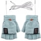 thumbnail image 5 of Guantes calefactables eléctricos recargables Guantes de ciclismo de doble cara Regalo de medio dedo FLhrweasw Nuevo, 5 of 8