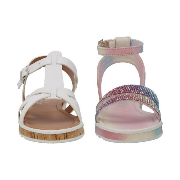 Bipack Sandalias Piso Niña Casual Uh Lulu By Eh! Calor rosa 19