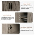 thumbnail image 4 of Walsport Sideboard Cabinet with Drawers, 47" W Sideboard Buffet Storage Cabinet with Storage for Kitchen, Farmhouse Coffee Bar Cabinets with Shlves and Doors for Dining Room, Hallway (Grey), 4 of 7