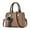 Khaki, variant on STYLAGO Purses and Handbags for Women Leather Tote Shoulder Bag Medium Satchel Top Handle Bags for Ladies