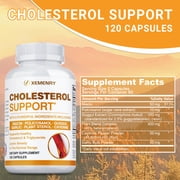 Cholesterol Support - with Niacin, Garlic, Cayenne - Supports Cardiovascular and Cholesterol Health, Promotes Circulation - 120 Count