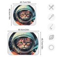 Cat Astronaut Circle Dish Drying Mat Dish Drainer Rack Mats Water