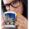 thumbnail image 2 of 3drose, Portugal, Lisbon Province, Sintra, Exterior of Placio Pena, 11oz Two-tone Yellow Mug, 2 of 6