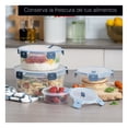 thumbnail image 4 of Set De 4 Contenedores De Plástico Para Alimentos Cookify Redondos ,Herméticos, Aptos para Microondas, Sin BPA, 4 of 7