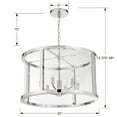 thumbnail image 6 of Crystorama Libby Langdon for  Devon 6 Light Polished Nickel Lantern - 24'' W x 15.12'' H, 6 of 8