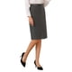 thumbnail image 4 of Falda de lápiz de negocios para mujeres Inspire Chic, de cintura alta, formal, hasta la rodilla, talla XL, gris oscuro, 4 of 5