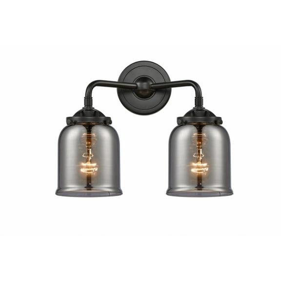 284-2W-OB-G53-LED-Innovations Lighting-Small Bell-7W 2 LED Bath Vanity in Transitional Style-13 Inches Wide by 11 Inches High   Oil Rubbed Bronze