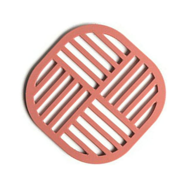 Alfombrilla aislante de silicona Bewildely reutilizable impermeable a prueba de aceite antideslizante Cocina y Comedor Rojo Tipo 1