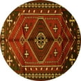 thumbnail image 1 of Ahgly Company Indoor Round Persian Yellow Traditional Area Rugs, 3' Round, 1 of 4