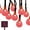 Red, variant on Outdoor Ball String Lights, 12m 100LED Crystal Globe Fairy String Lights Solar Bubble Ball String Lights Waterproof for Garden