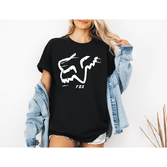 Motocross Racing Fox Graphic Biker Dirt Bike Rider Extreme Sports Thrill T-Shirt, for men & women, up to size 5XL