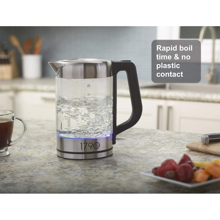 1790 Electric Water Kettle, BPA Free, Auto-Shutoff, Fast and Quiet