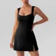 thumbnail image 2 of Vestido de tenis Sexy suave de Color sólido, vestido deportivo de Golf para mujer, entrenamiento transpirable, trajes de Yoga de una pieza, ropa deportiva para correr al aire libre, 2 of 6