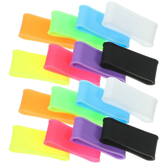 IMIKEYA 16Pcs Tennis Overgrip Protector Rings for Racket Handle Sealing