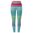 thumbnail image 4 of Ociviesr Women Casual Fashion Tight High Waist Sports Yoga Pants Colorful Striped Printed Leggings 3x Leggings for Women plus Size with Pockets Leggings, 4 of 4