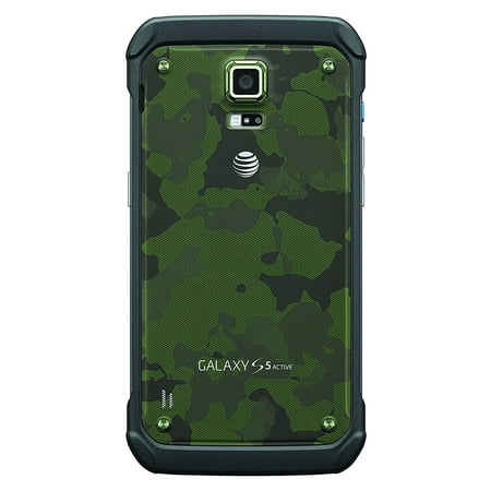 Refurbished Samsung SM-G870A Galaxy S5 Active Smartphone(5.1" 16 MP 16 GB HDD) (AT&T)-Camo