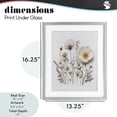 thumbnail image 3 of Pressed Bathroom Botanicals Gray Framed Print Under Glass, design by Lettered and Lined, 3 of 10