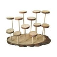 thumbnail image 1 of MERIGLARE Wood Display Riser Home Decor Storage Shelf for Cosmetic Accessories Perfume 12 Platforms, 1 of 9