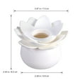 thumbnail image 2 of FRCOLOR Plastic Lotus Cotton Swab Box Cotton Bud Organizer Toothpicks Holder (White), 2 of 8
