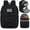 Black, variant on Lunch Cooler Backpack Double Deck Lunch Box Backpack Insulated Leakproof Compartments Coolers Bag for Beach Travel Picnic Lunch Hiking BBQ Camping