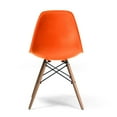 thumbnail image 5 of Paris-2 Side Chairs with Natural Legs (Set of 2) Orange, 5 of 5