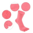 thumbnail image 3 of Unique Bargains 1 Pairs Full Finger Five Toe Socks Unisex Non Slip Daily Fit Finger Socks Pink, 3 of 7
