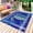SkyBlue White Navy, variant on Turtle Navy Blue Outdoor Rug 5x8 Ft - Reversible Patio Rug Outdoor Camping Rugs, Coastal Starfish Coral Ocean Stripes Washable Indoor Outdoor Area Rugs, Non-Slip Outdoor Carpet Runner for Deck/Porch