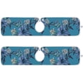 thumbnail image 2 of Coolnut 2 Pack Faucet Mat Splash Guard for Kitchen Sink, Floral Tulips Lilies Jasmine Flower Faucet Handle Drip Catcher Tray Absorbent Mat Fast Dry Mat for Kitchen, Bathroom, 14"x5", 2 of 7