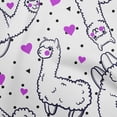 thumbnail image 1 of oneOone Velvet White Fabric Sheep Nursery Decor Sewing Craft Projects Fabric Prints By Yard 58 Inch Wide, 1 of 1