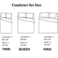 thumbnail image 2 of HGmart Yellow Stripe King 3 Piece Comforter Set, Microfiber Filling, Luxury Soft Breathable Bed Set for All Seasons, 2 of 5