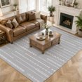White Rug With Diamond Pattern White Vertical Diamond Columns Area Rug 8x10ft Vintage Minimalist ...