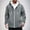 Gray, variant on Mens Hoodie Zip Pullover Men's Fashionable Solid Color Long Sleeved Zipper Hooded Cardigan Pocket Sweatshirt Jacket Yellow L