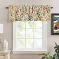 thumbnail image 2 of Vintage Plant Kitchen Valances for Windows, Boho Botanical Flowers Green Leaf Ferns Bathroom Window Valances 42x12 Inch Rod Pocket Window Treatments Valance Curtains for Living Room Bedroom Decor, 2 of 9