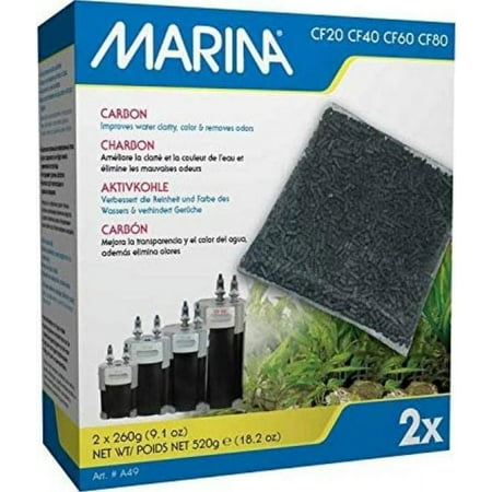 Marina Canister Filter Replacement Carbon 2/pk (2 Packages)