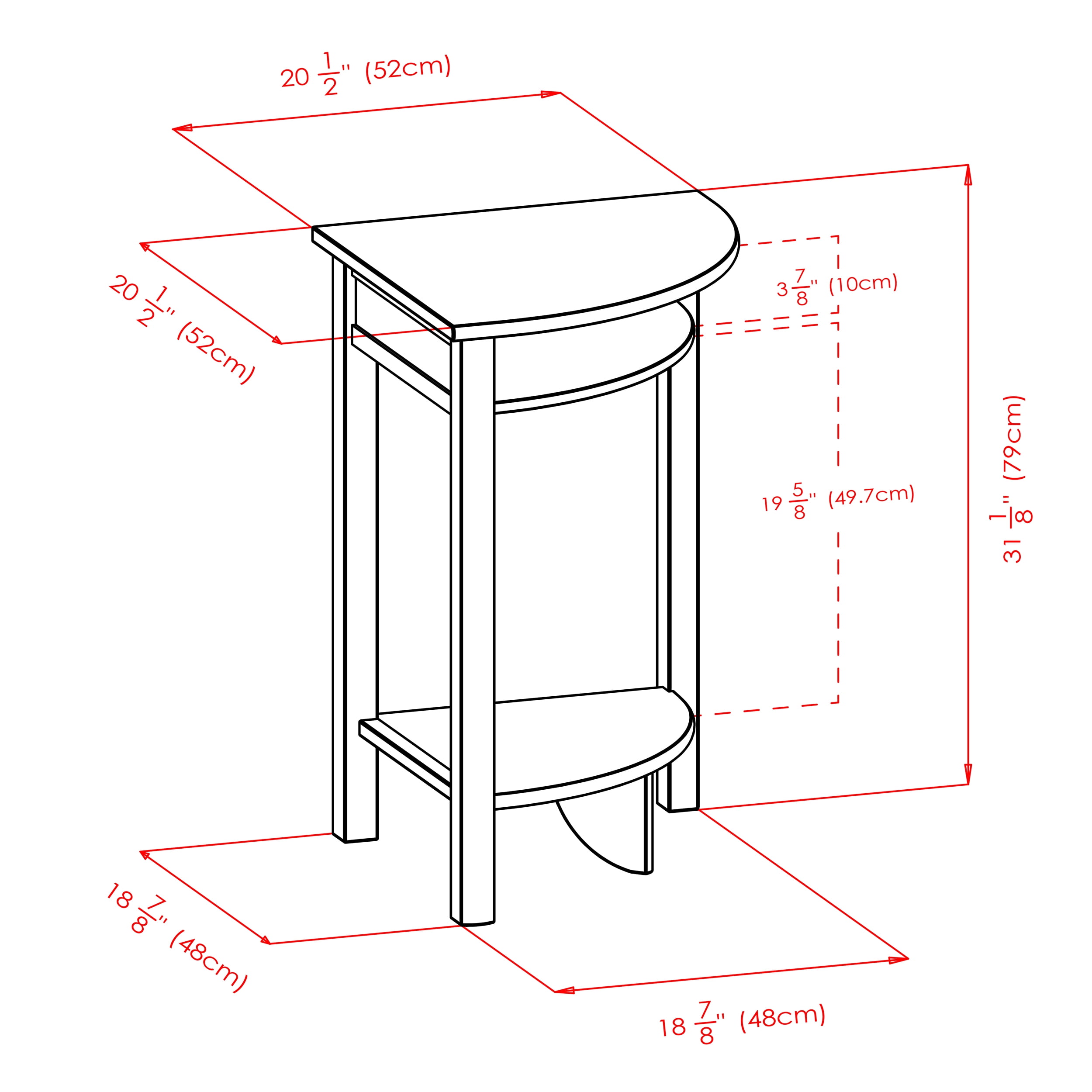 Winsome Wood Liso Corner Desk with Shelf, Espresso Finish