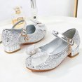thumbnail image 2 of Girls Toddler/Big Kid Snow Queen Dress Shoes Heel Glitter Bow Party Queen Shoes, 2 of 3