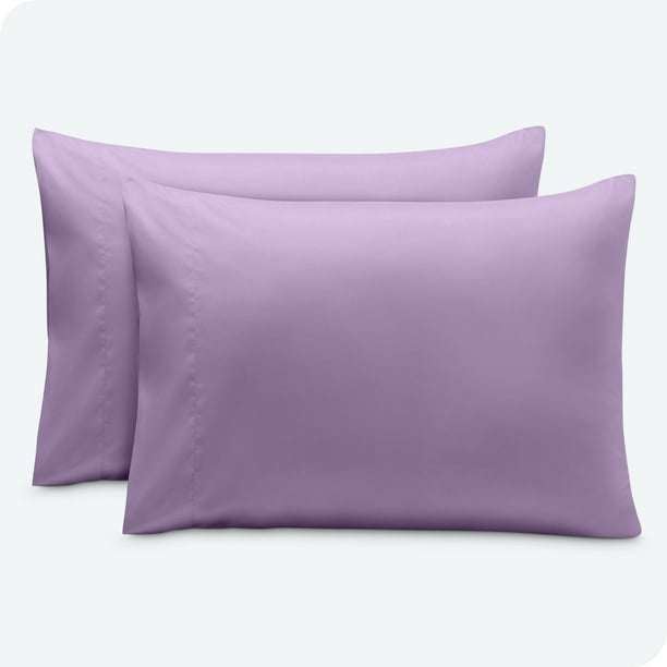 Bare Home Juego de Fundas de Almohada Cierre Tipo sobre, colección premium 1800, doble cepillado, ultra suave, tamaño king 20 x 36, Lavanda, 2 Unidades
