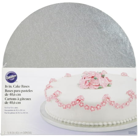 wilton round silver cake