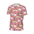 thumbnail image 6 of Wukai Cartoon Chicken Print Men's Short-Sleeved Mesh T-Shirt,Quick-Dry Short Sleeve Workout T-Shirt-4X-Large, 6 of 8