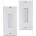 thumbnail image 5 of iMBAPrice One Gang Cable Wall Plate, Plastic Material Brush Bristles, Home Theater 4 inches - White, 5 of 6